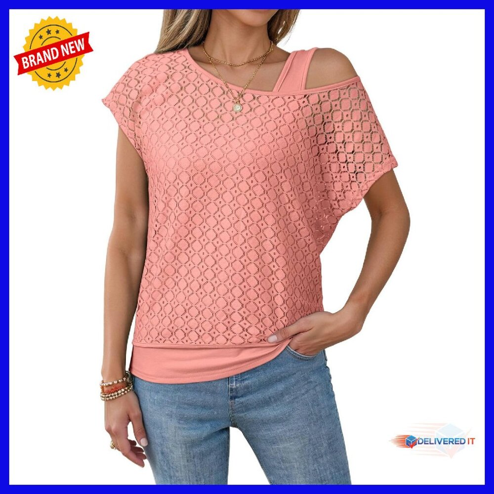 Crochet Lace Boho Two-Piece Top Set Summer Beach Cover-Up